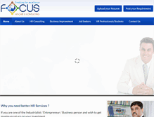 Tablet Screenshot of focushrcare.com